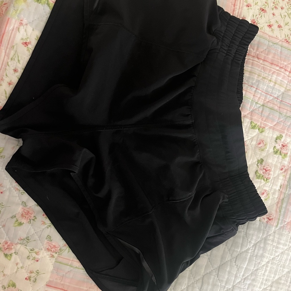 Women's Black Lululemon shorts